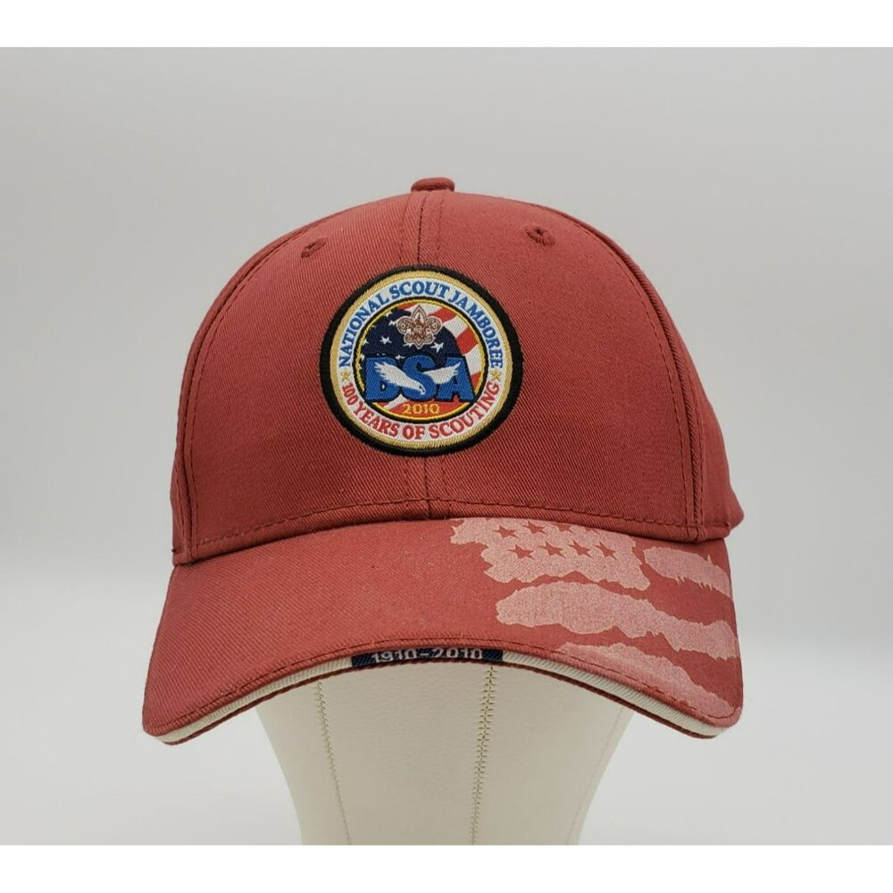 BSA National Scout Jamboree Cap 1910-2010 100 Years of Scouting Hook & Loop Adj